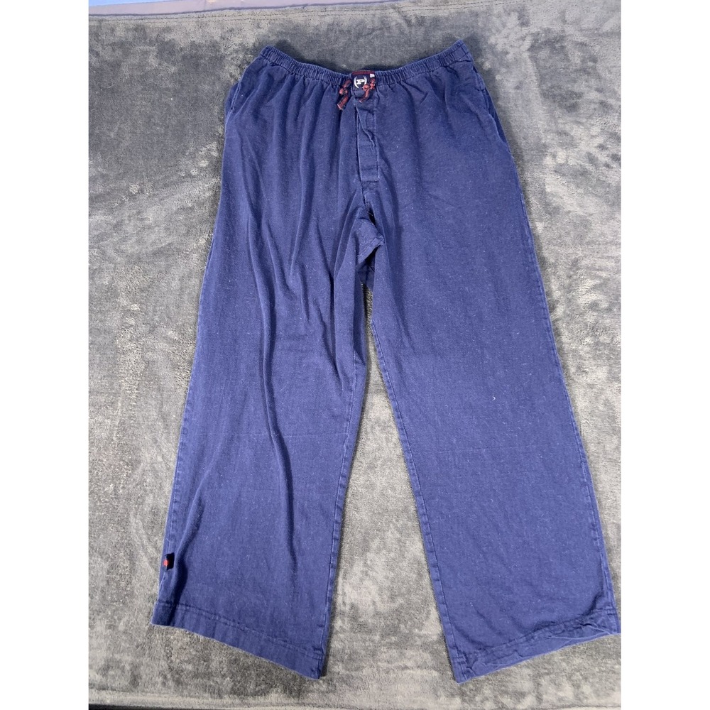 Vintage Phat Farm Sleepwear Collection Pajama Pants Men's Large Navy Blue Cotton